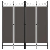 vidaXL Kamerscherm met 4 panelen 160x180 cm antraciet