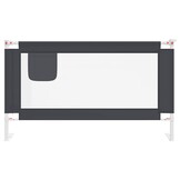 vidaXL Bedhekje peuter 140x25 cm stof donkergrijs
