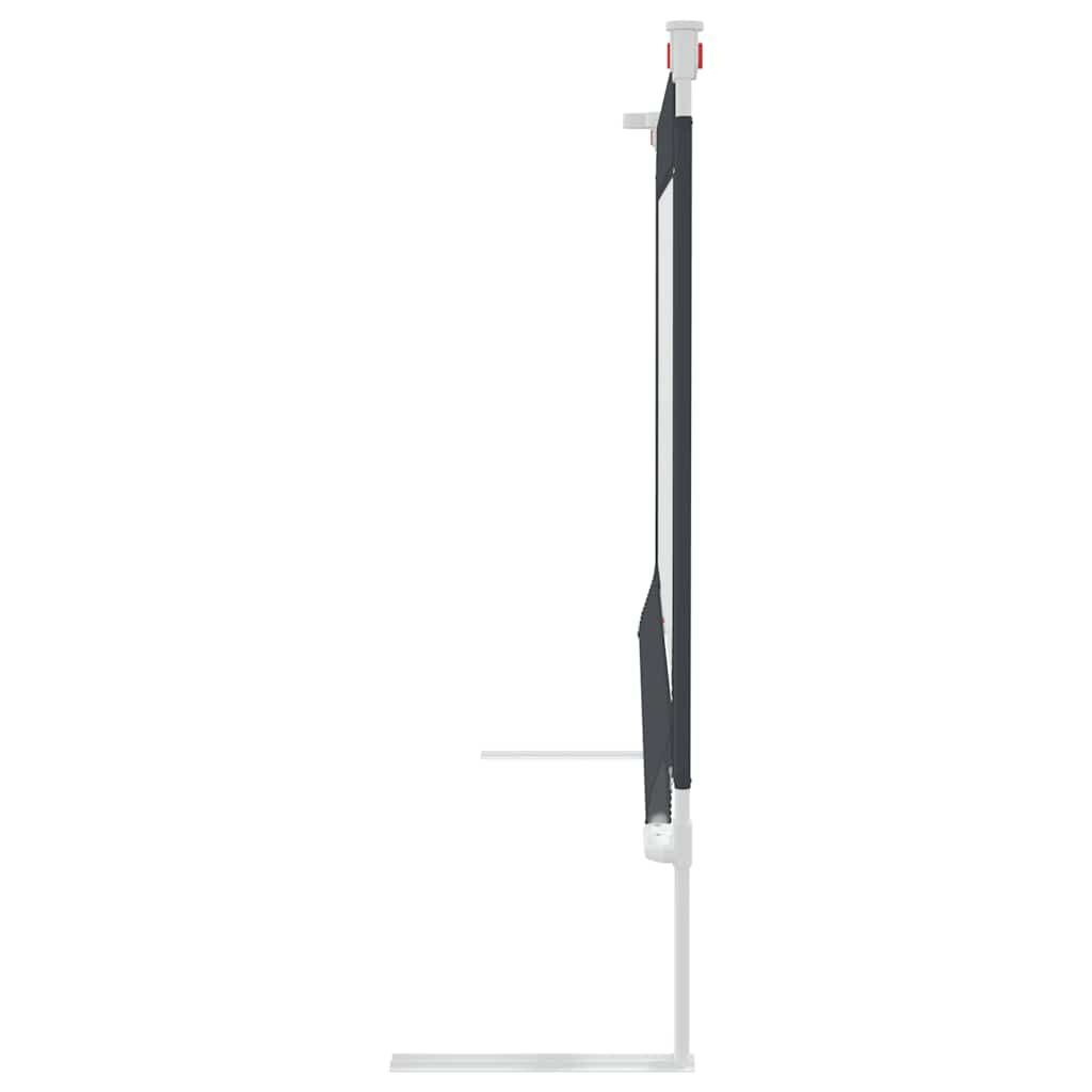 vidaXL Bedhekje peuter 140x25 cm stof donkergrijs