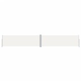 vidaXL Windscherm uittrekbaar 160x1000 cm crèmekleurig