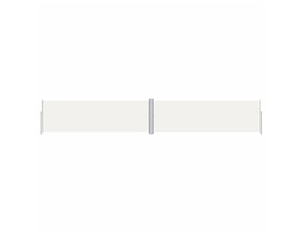 vidaXL Windscherm uittrekbaar 160x1000 cm crèmekleurig