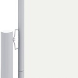 vidaXL Windscherm uittrekbaar 160x1000 cm crèmekleurig