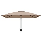 vidaXL Tuinparasol 248,5 x 247,5 x 160 cm Polyester en staal Taupe