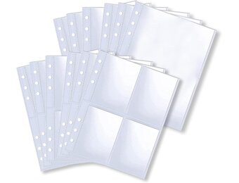 40x A5 Binder Hoezen 6-gaats - Transparant PVC, Waterdicht, 65% Korting
