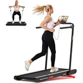 Sperax 4-in-1 Walking Vibration Pad Vibration Pad 0,3-6 km/u voor thuis en op kantoor, loopband voor thuis met app 400 W geen montage nodig (zwart)