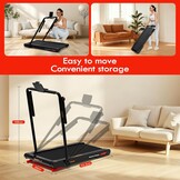 Sperax 4-in-1 Walking Vibration Pad Vibration Pad 0,3-6 km/u voor thuis en op kantoor, loopband voor thuis met app 400 W geen montage nodig (zwart)