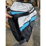Fietskar kind - buggy - 2-zits - met schokbreker - blauw