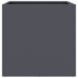 vidaXL Plantenbakken 2 st 49x47x46 cm staal antracietkleurig