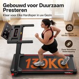 Inklapbare Loopband 2.5PK 1-12 KM/H met 8% Hellingshoek & Bluetooth - 35% Korting