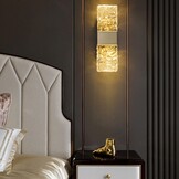 Kristallen LED Wandlamp Goud Vintage | Driekleurig Licht | 86% Korting