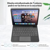 Toetsenbordhoes iPad Air/Pro 11" met Trackpad & Verlichting - 78% Korting!