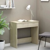 Bureau Sonoma Eiken 80x40 cm met 2 Laden - 34% Korting