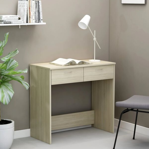 Bureau Sonoma Eiken 80x40 cm met 2 Laden - 34% Korting
