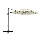 Parasol 4-laags 3x3m Zandkleurig met Aluminium Paal - 55% Korting