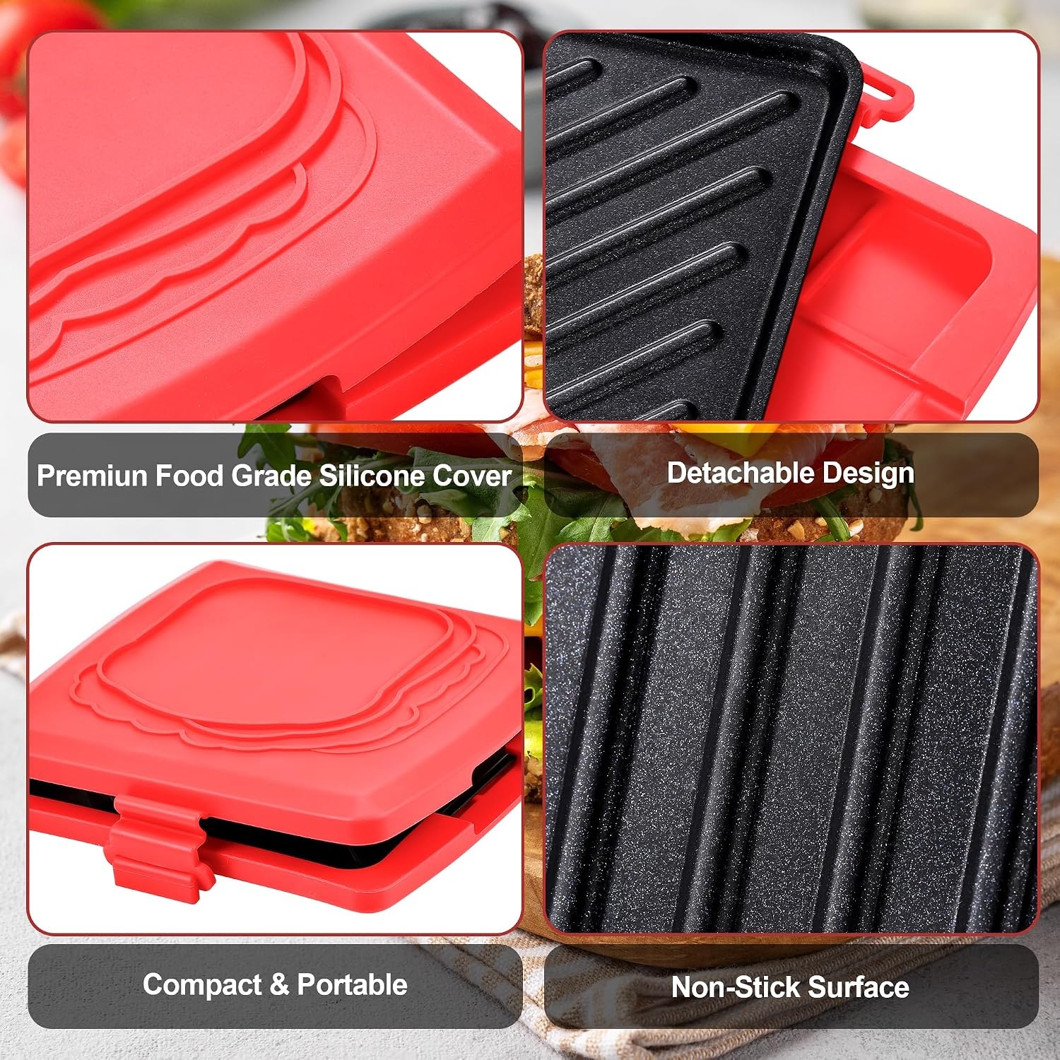 Magnetron Tosti-ijzer & Paninigrill (32% Korting!)