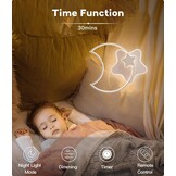 LED Plafondlamp Ster & Maan 45CM Dimbare Kinderkamerlamp - 34% Korting