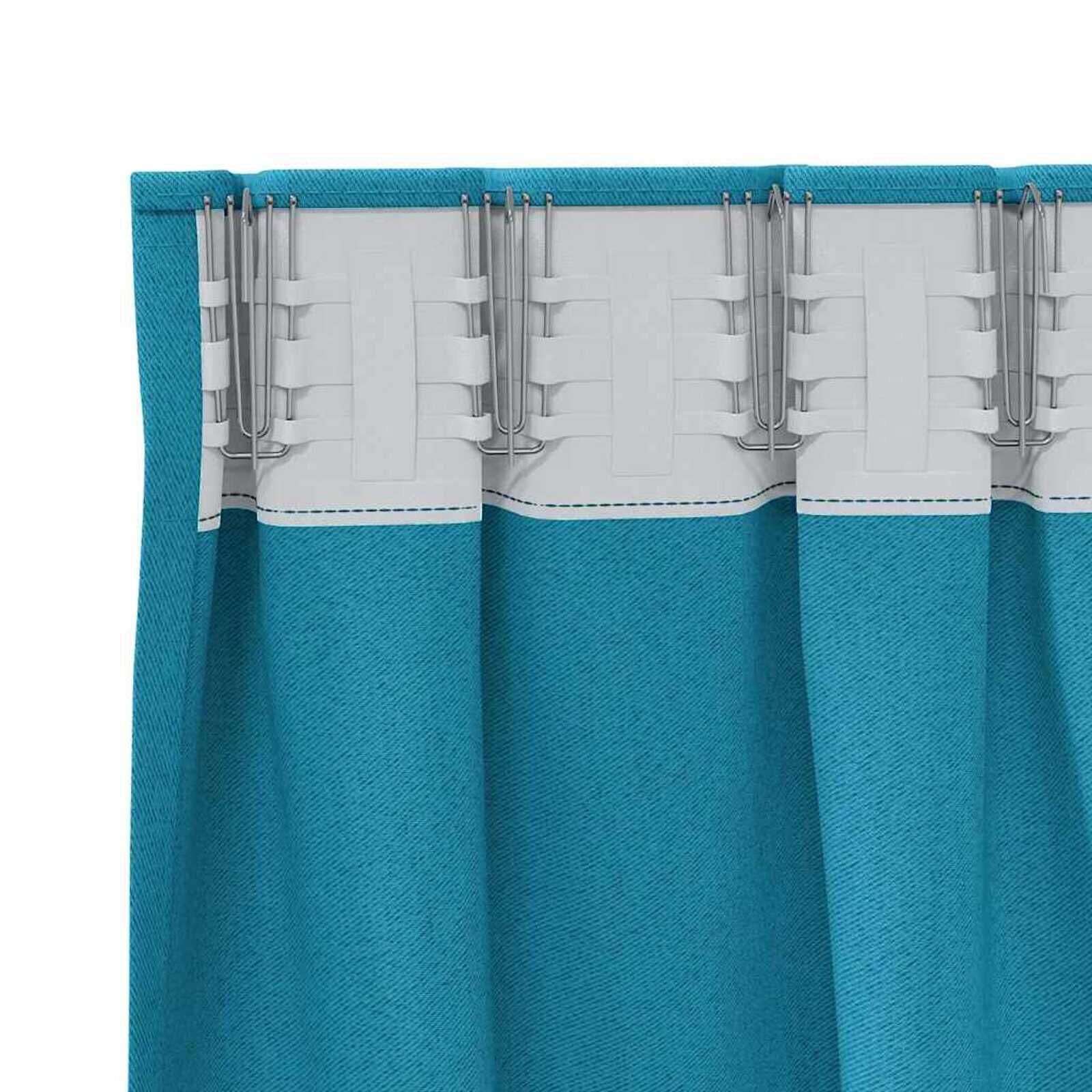 Verduisterende Gordijnen met Ringen 2 stuks Turquoise 140x140cm - 33% Korting