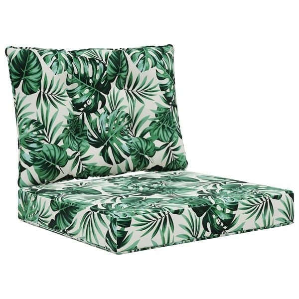 Buiten Bankkussen Polyester Bladpatroon 60 x 50,5 cm - 33% Korting
