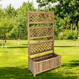 Verhoogde Bamboe Plantenbak met Rek 70 cm - 53% Korting