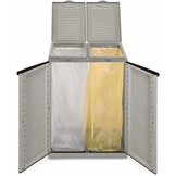 Grijze Afvalscheidingskast Ecocab 2 (2x110L) - Duurzaam & Ruimtebesparend