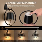 Led-wandlamp Zwart (2 stuks) - Draadloos & Dimbaar - 53% Korting