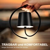 Led-wandlamp Zwart (2 stuks) - Draadloos & Dimbaar - 53% Korting