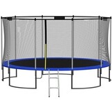 Trampolinerand Afdekking 244 cm Blauw - 15mm Dik, 30cm Breed