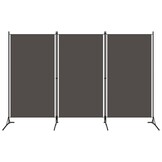 Kamerscherm 3 panelen 260x180 cm Antraciet - 33% Korting