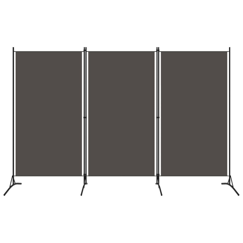 Kamerscherm 3 panelen 260x180 cm Antraciet - 33% Korting