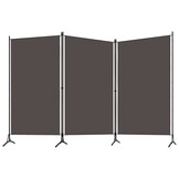 Kamerscherm 3 panelen 260x180 cm Antraciet - 33% Korting