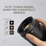 Aisilan Dimbare LED Plafondspot 9W - 10°-55° Zoombaar - Warm Wit - Matzwart - 34% Korting