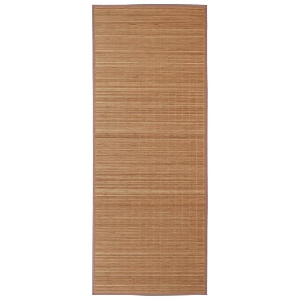 vidaXL Bamboe Tapijt Bruin 160x230 cm - 34% Korting