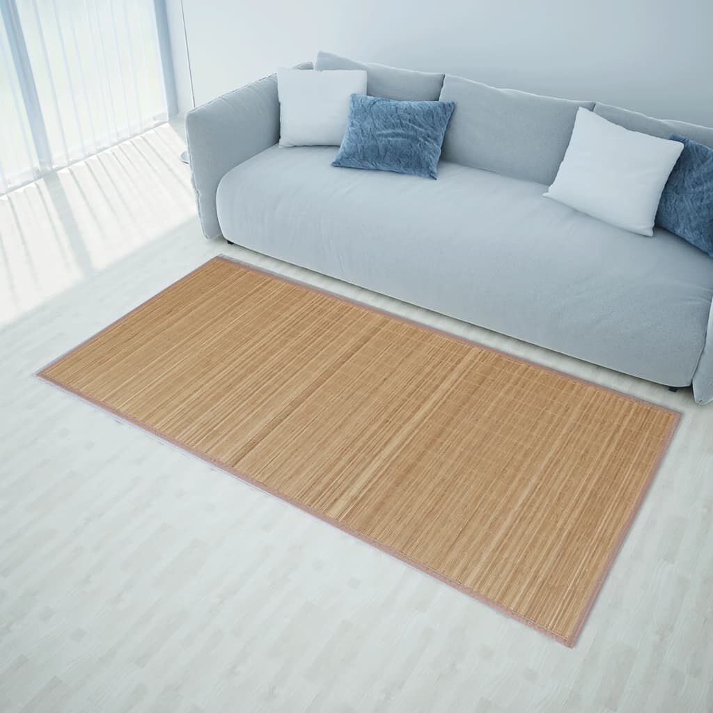 vidaXL Bamboe Tapijt Bruin 160x230 cm - 34% Korting