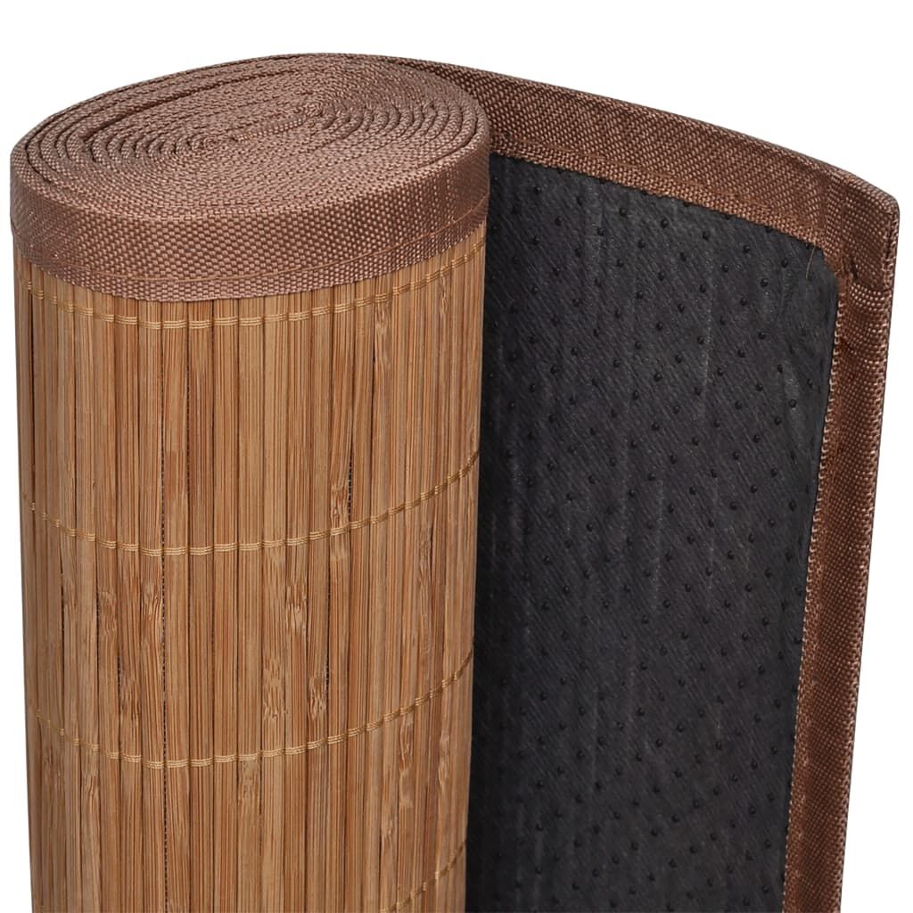 vidaXL Bamboe Tapijt Bruin 160x230 cm - 34% Korting