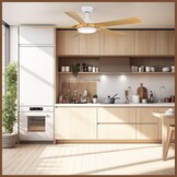 Newday 56inch Houten Plafondventilator met LED en 34% Korting