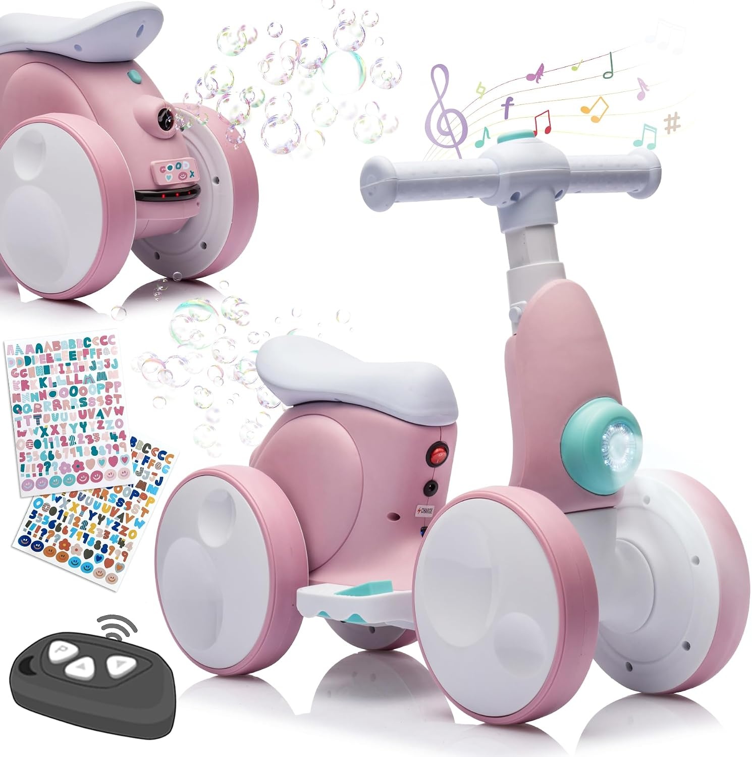 Elektrische Loopfiets 4-in-1 met Muziek & Licht (1-4 Jaar) - 54% Korting!