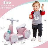 Elektrische Loopfiets 4-in-1 met Muziek & Licht (1-4 Jaar) - 54% Korting!