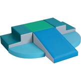 Set van 6 Schuimrubberen Klimblokken voor Kinderen: PU-leer, Montessori - 34% Korting