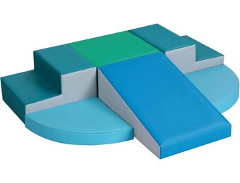 Set van 6 Schuimrubberen Klimblokken voor Kinderen: PU-leer, Montessori - 34% Korting