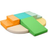 Set van 6 Schuimrubberen Klimblokken voor Kinderen: PU-leer, Montessori - 34% Korting