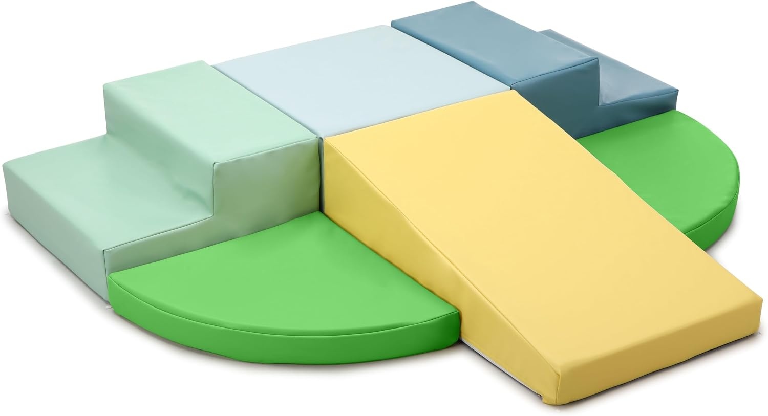 Set van 6 Schuimrubberen Klimblokken voor Kinderen: PU-leer, Montessori - 34% Korting