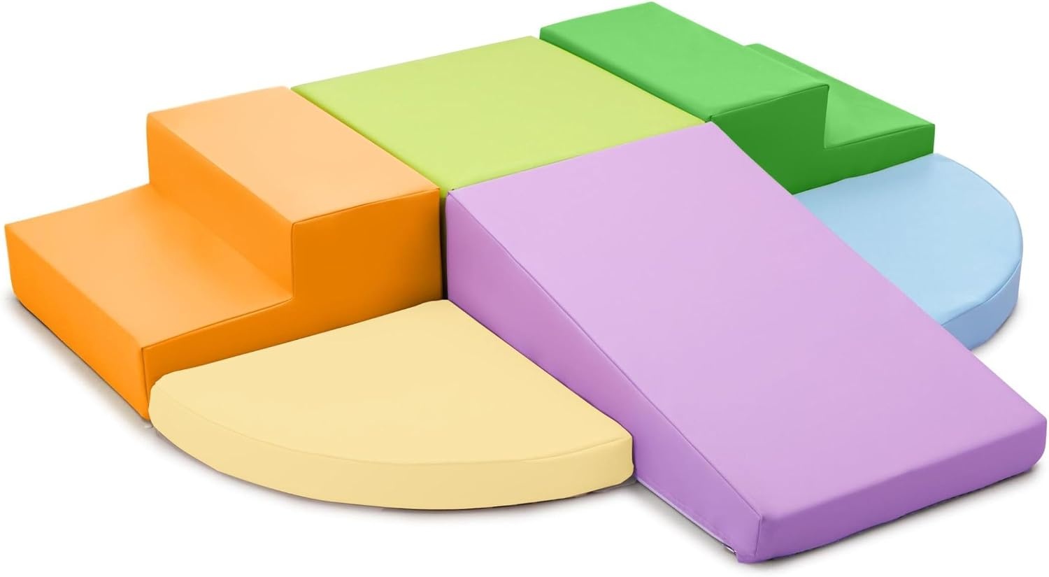 Set van 6 Schuimrubberen Klimblokken voor Kinderen: PU-leer, Montessori - 34% Korting
