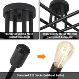 Industriële Sputnik Plafondlamp Zwart - 34% Korting