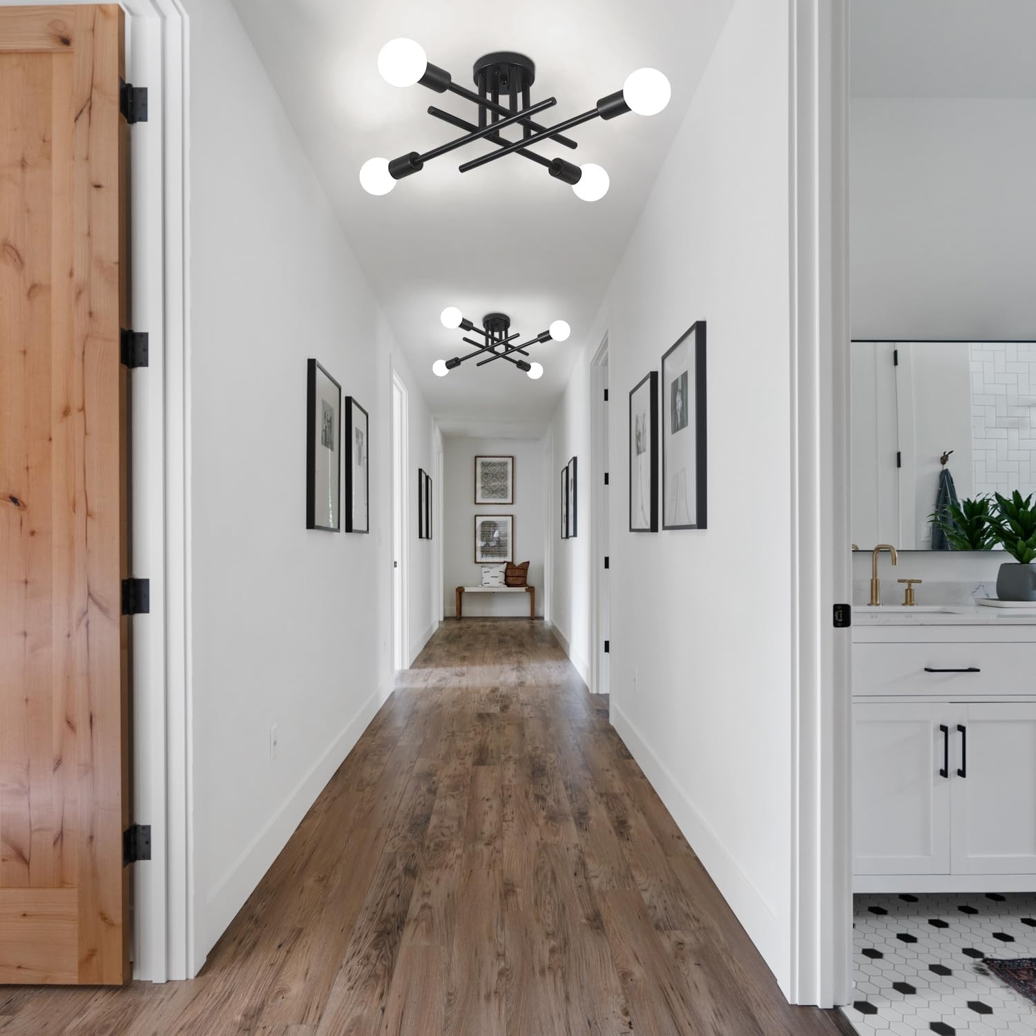 Industriële Sputnik Plafondlamp Zwart - 34% Korting