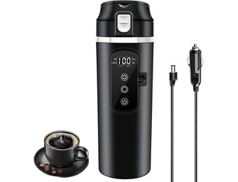Verwarmde Autokop 400ml - 12V/24V - 52% Korting