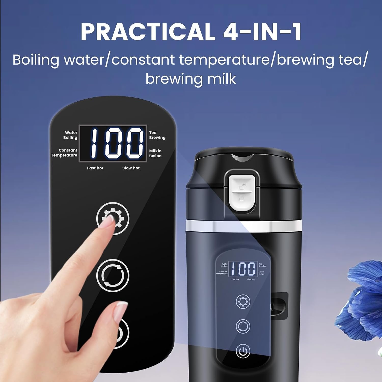Verwarmde Autokop 400ml - 12V/24V - 52% Korting