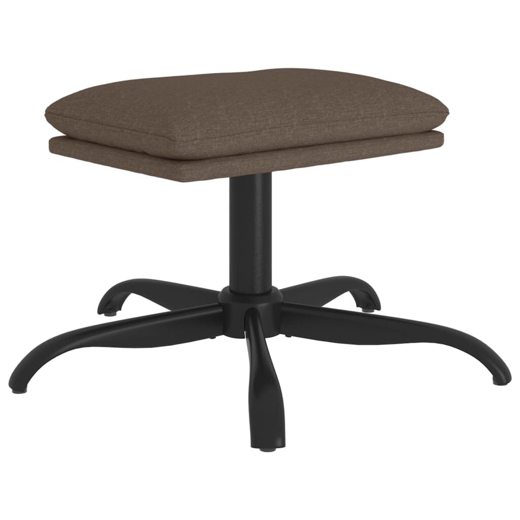 Voetenbank Stof Taupe 60x60x36 cm - 34% Korting