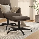 Voetenbank Stof Taupe 60x60x36 cm - 34% Korting