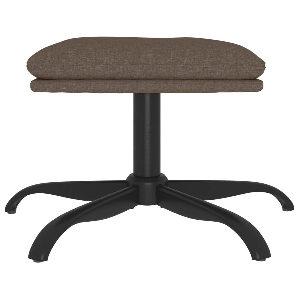 Voetenbank Stof Taupe 60x60x36 cm - 34% Korting
