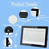 2x LED Buitenlamp Tkdaksy 300W Koel Wit 30000 LM IP66 Waterdicht